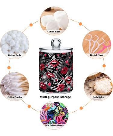 Buy Gairing Q Tip Spender Lips - 4 Pack Abstract Print | Stylish Bathroom Accessories - Buy Online on GoSupps.com