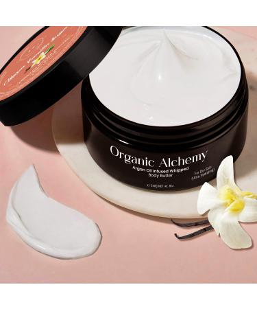 Whipped Argan Oil Body Butter | Natural Anti-Aging Cream for Dry Skin | 8 OZ Warm Vanilla Sugar Best Skin Care for Women - Buy Online on GoSupps.com