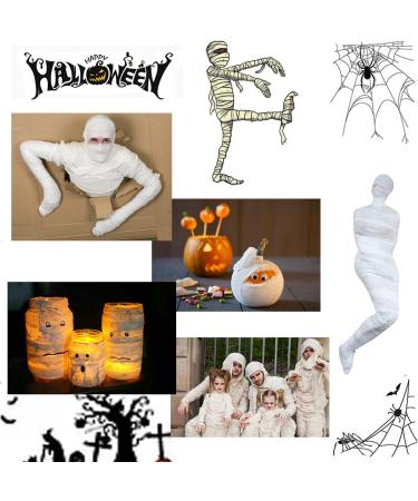 Furimuk 2 Rolls Halloween Mummy Bandage Wrap - Self-Adhesive Gauze for Cosplay & Party Photography Props - Buy Online on GoSupps.com