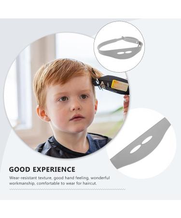 Beavorty Neckline Shaving Template and Hair Trimming Guide Adjustable Curved Silicone Haircut Band for DIY Home Haircuts Grey - Buy Online on GoSupps.com