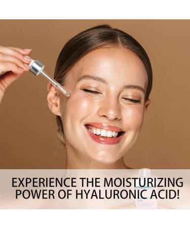 Hyaluronic Acid Serum for Face - Hyaluronic Acid Serum - Face Serum for Women - Hydration for Dry Skin to Moisturize - Plump and Firm - Hyaluronic Acid For Face Hydrated - Skin Care for All Skin Type - Buy Online on GoSupps.com
