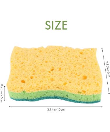qazaa Non-Scratch Cellulose Household Kitchen Sponges Dishes Sponge 5 Packages Multi-Use Dish Scrubber Sponge for Household - Buy Online on GoSupps.com