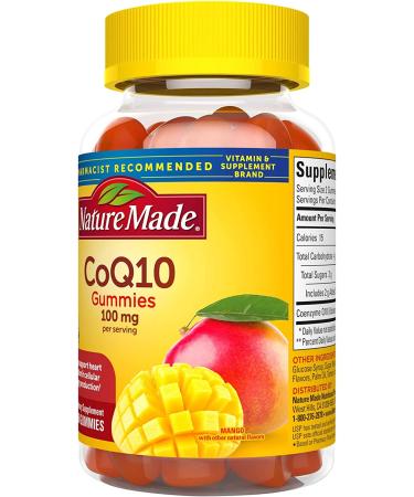 Nature Made CoQ10 100mg Gummies 60 Count - Heart Health & Energy Support - Buy Online on GoSupps.com