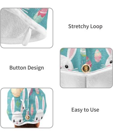 Super Absorbent Rabbit Hair Towel 2 Pack - Quick Dry Hair Turbans for Women & Girls | Perfect Hair Drying Solution - Buy Online on GoSupps.com