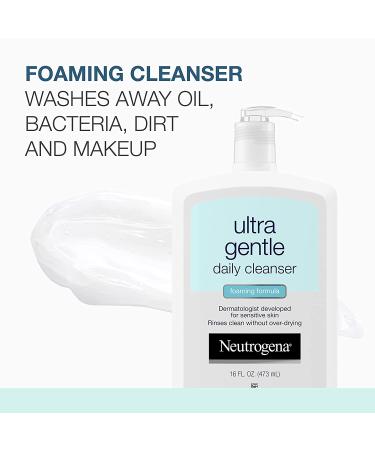 Neutrogena Ultra Gentle Foaming Facial Cleanser for Sensitive Skin - 16 fl. oz - Buy Online on GoSupps.com