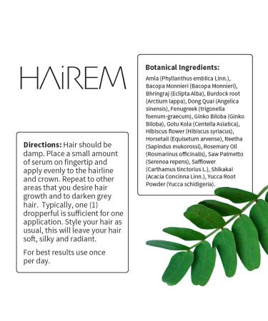 HAiREM Botanical Hair Serum - Rosemary - 2 Fl Oz. - Buy Online on GoSupps.com
