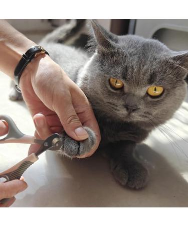 Dog Nail Clippers Avoid Overcutting Pet Non-slip Handles Pet Supplies Nail Clippers for Small Dogs Nail Clippers for Small A Grey Pink - Buy Online on GoSupps.com