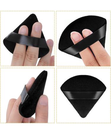 6 Pcs Black Sponge Loose Powder Puff Foundation Concealer Face Makeup Make Up Triangle Sponges Velour Beauty Setting Artist Grip Liner Body Skin Brighten Brow Lift Cosmetic Tools - Buy Online on GoSupps.com