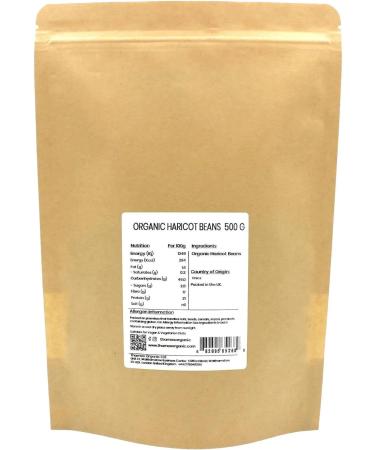 Thames Organic Organic Haricot Beans 500g - High Fibre & Protein, Raw, Vegan, GMO-Free - Nutritious & Flavorful - Ideal for Soups & Salads - Buy Online on GoSupps.com