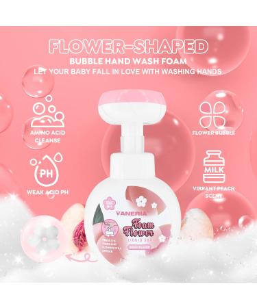 VANERIA Flower Foaming Hand Soap 350ml - Gentle Hand Wash for Kids and Adults with Sensitive Skin - Buy Online on GoSupps.com