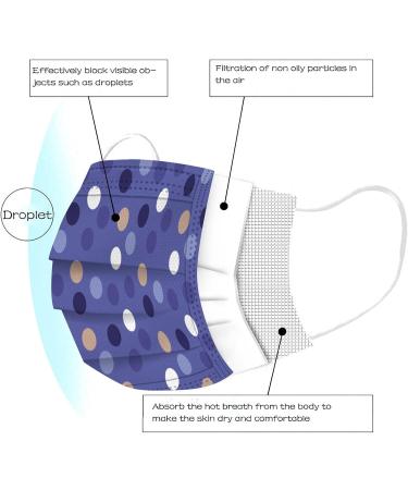 WEXCV 10-Pack Evergreen Blue Print Mouth Protection | Washable 3D Dustproof Reusable Face Covers - Soft & Breathing Bandanas - Buy Online on GoSupps.com