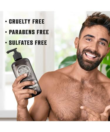 Viking Revolution Biotin Men's Conditioner - Eucalyptus & Peppermint Jojoba Oil 17 Oz - Best Conditioner for Dry Hair - Buy Online on GoSupps.com
