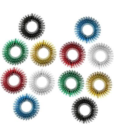 Buy Healvian 24 STK Finger Massage Roller Set - Noiseless Acupressure Rings for Stress Relief | International Shipping Available - Buy Online on GoSupps.com