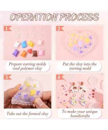 Zeyune 8 Pcs Flower Polymer Clay Earring Molds and Cutters for Jewelry Making - Buy Online on GoSupps.com