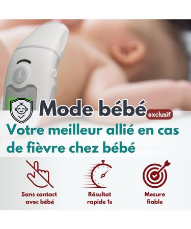 Abbicare Multifunctional Ear Thermometer | Fast & Precise 1-Second Contactless | Ideal for Babies | Professional Infrared Thermometer for Home Use - Buy Online on GoSupps.com