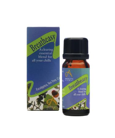 Absolute Aromas Breatheasy Essential Oil Blend 10ml - Pure Natural Undiluted - for Aromatherapy and Diffusers