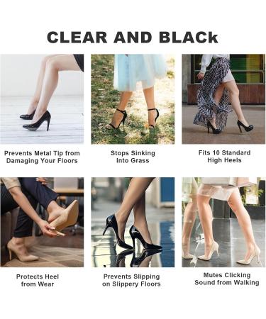 8 Pairs High Heel Protectors - Non-Slip Caps for Grass & Outdoor Events | 4 Sizes for Heel Repair - Buy Online on GoSupps.com