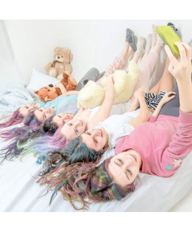 Hair Chalk 12 Colorful Pens - Easy Wash Out Metallic Glitter for All Hair Colors | Perfect Birthday & Party Gifts for Girls | DIY Cosplay & Christmas Fun - Buy Online on GoSupps.com