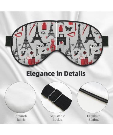 Premium Sleep Mask for Men & Women - Reusable Soft Blackout Eye Masks for Travel & Better Sleep | Perfect Gift for Him & Her - French Fashion Model Ferrets - Buy Online on GoSupps.com