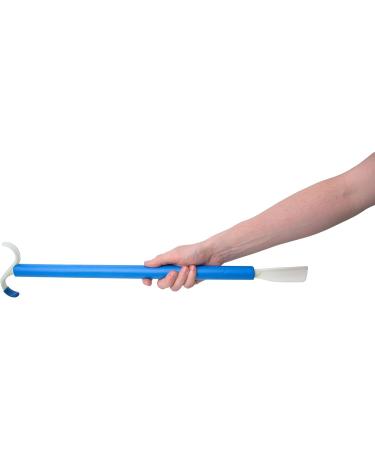 Pflegehome24 61cm Dressing and Undressing Stick with Shoehorn - Blue Dressing Aid for Easy Dressing - Buy Online on GoSupps.com