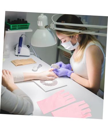 minkissy 10 Pairs Nail Gloves Pink Gloves Hand Gloves for Protection Uv Gloves Protective Gloves Fingerless Gloves for Women Uv Protection Polyester Miss Cotton Gloves Manicure - Buy Online on GoSupps.com