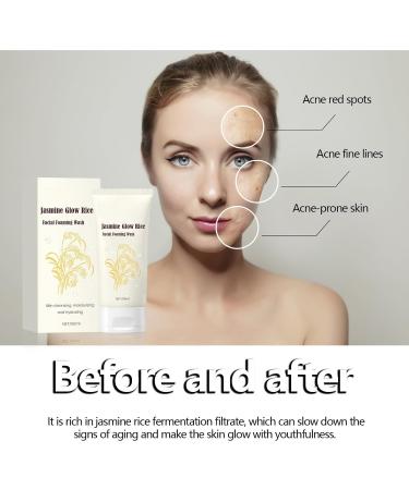asmine Gentle Facial Cleanser - Pore Cleansing Face Wash Spot & Acne Reducing Refreshing Formula for Smooth & Delicate Skin Suitable for All Skin Types - Buy Online on GoSupps.com
