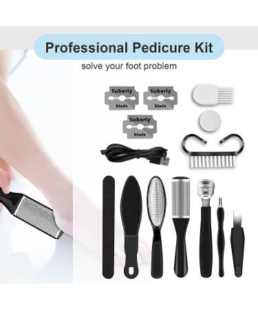 Professional Electric Foot File Set for Smooth & Soft Feet - 3 Roller Heads Included - Buy Online on GoSupps.com