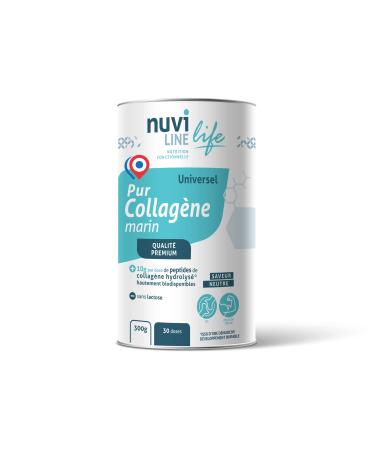 Nuviline Life – Pure Universal Marine Collagen – Hydrolyzed Collagen Powder – Muscles, Bones & Joints – Premium Quality – Made in France – 300 g (30 Doses)
