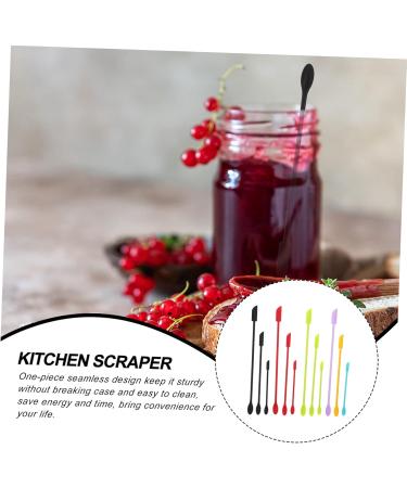 Merryhapy 12-Piece Silicone Scraper Set for Cosmetics & Kitchen | Versatile Makeup Spatula & Bottle Scraper - Buy Online on GoSupps.com