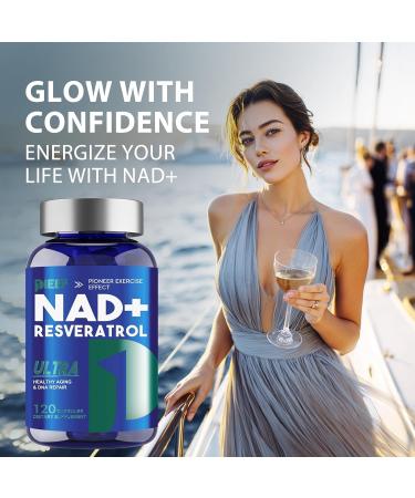Nicotinamide Adenine Dinucleotide Supplement 1500mg with Resveratrol 120 Capsules NMN Alternative for Cellular Energy Anti-Aging & Antioxidant Support Vegan & Non-GMO Formula 120 Count (Pack of 1) - Buy Online on GoSupps.com