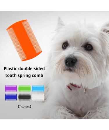6 Pcs Durable Double Sided Lice Combs Nit Treatment - Rose Red | For Adults, Kids, Pets - Buy Online on GoSupps.com