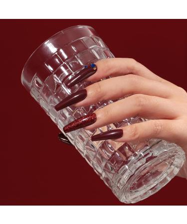 MAYCHAO 15ML Gel Nail Polish Dark Red Gel Nail Polish Soak Off UV LED Deep Red Gel Polish Nail Art Starter Manicure Salon DIY at Home 0.5 OZ - Buy Online on GoSupps.com