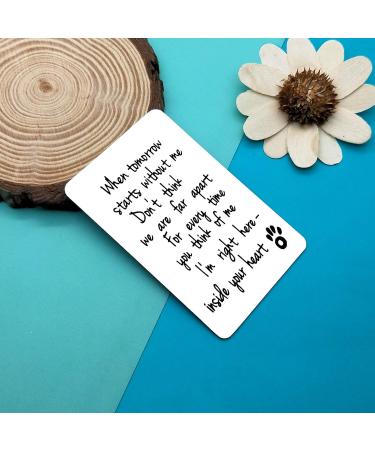 Loss of Pet Wallet Card Gifts Pet Memorial Card Sympathy Gifts for Men Women Family Dog Cat Remembrance Gift for Pet Lover in Memory of Dog Cat Gifts Memorial Gift for Friends Coworker Family - Buy Online on GoSupps.com