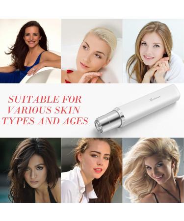 ViviDreamore Facial Hair Removal for Women - Portable Electric Hair Remover for Face, Cheek, Lips, Eyebrow, Chin - Includes Clean Brush - Gentle Peach Fuzz Removal - Buy Online on GoSupps.com