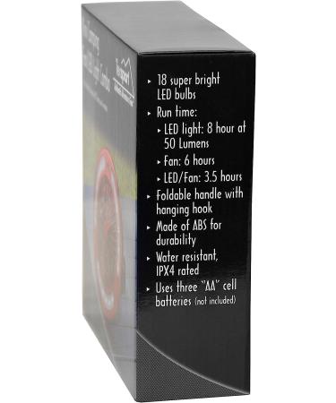 Texsport Hanging Tent Fan and Light Combo - Ideal for Outdoor Camping, Backpacking, and Hiking - Buy Online on GoSupps.com