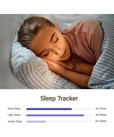 Poiuzet Fitness Tracker: Heart Rate Monitor, Sleep Tracker, Waterproof Step Counter Watch for Men and Women - Purple - Buy Online on GoSupps.com