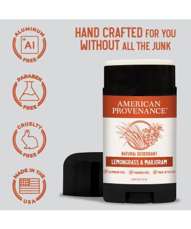 American Provenance Lemongrass & Marjoram and Rose & Jasmine Deodorant Bundle - Buy Online on GoSupps.com