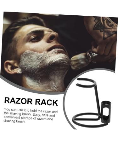 NOLITOY Stainless Steel Razor Holder & Shaving Brush Stand - Men's Shaver & Shave Cup Rack for Ultimate Grooming Supplies - Buy Online on GoSupps.com