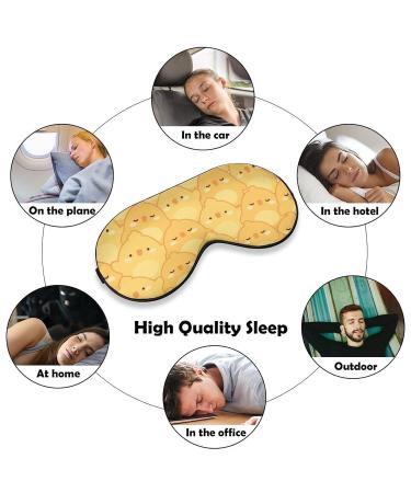Cute Chicken Sleep Mask - Adjustable Strap Eye Cover for Yoga, Travel, and Night Nap - Buy Online on GoSupps.com