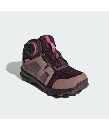 adidas Unisex Kinder Terrex Boa Mid Rain.rdy Hiking Schuhe Graue Sneakers f r Kinder (35 EU) | Shadow Maroon & Matt Purple Met Wonder Red - Buy Online on GoSupps.com