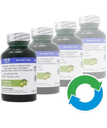 SES Research C60 - Nootropic Sleeping Supplement | Anti Aging Super Antioxidant | Maximum Concentration 99.99% C60 in Organic Olive Oil - Buy Online on GoSupps.com