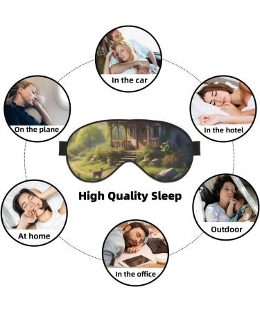 Soft Hidden Harmony Printed Eye Mask - Adjustable Breathable Light Blocking Double-Sided Sleep Mask for Ultimate Comfort - Buy Online on GoSupps.com