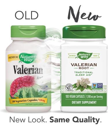 Nature's Way Valerian Root 530 mg - 100 Capsules for Sleep & Relaxation - Buy Online on GoSupps.com
