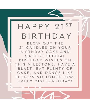 21st Birthday Gift Box Set | Heartfelt Card & Jewelry | Perfect International Gift - Buy Online on GoSupps.com