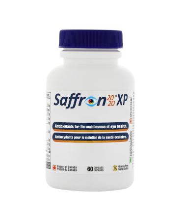 Saffron 2020-XP Supplement with Saffron Resveratrol Vitamins and Minerals Zeaxanthin and Lutein -60 Vegetarian Capsules