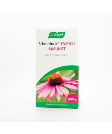A.VOGEL - Echinaforce Family - Organic Echinacea Fresh Plant Extract Tablets - Relies winter ailments - Strengthens the immune system 400 tablets - Swiss Laboratory - Buy Online on GoSupps.com