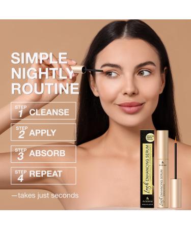 Eyelash Growth Serum Lash & Brow Serum: Peptide Lash & Brow Enhancer for Fuller Longer-Looking Lashes & Brows Ginseng & Amino Acids 3 mL Champagne - Buy Online on GoSupps.com