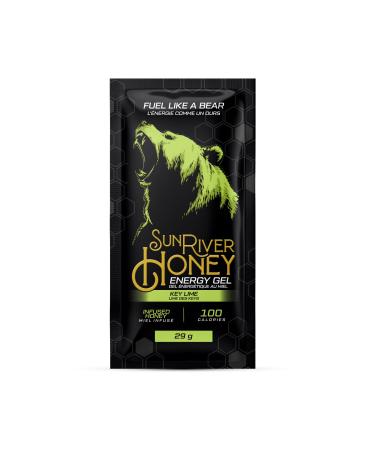 Sun River Honey Flavoured Infusions (Key Lime Energy Gel 29 g (Pack of 24)) Key Lime 29 g (Pack of 1)