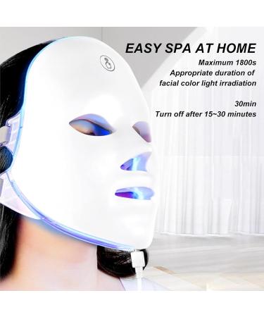 Led Face Masque Care 7 Color LED Light Care Masque | LED Beauty Masque Light Facial Care Rechargeable Skin Care Tool - Buy Online on GoSupps.com
