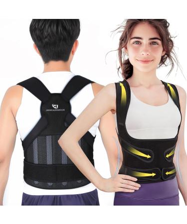Adjustable Posture Corrector for Men & Women - Shoulder Straightener to Elevate Posture | Daily Alignment Boost (Large - Buy Online on GoSupps.com
